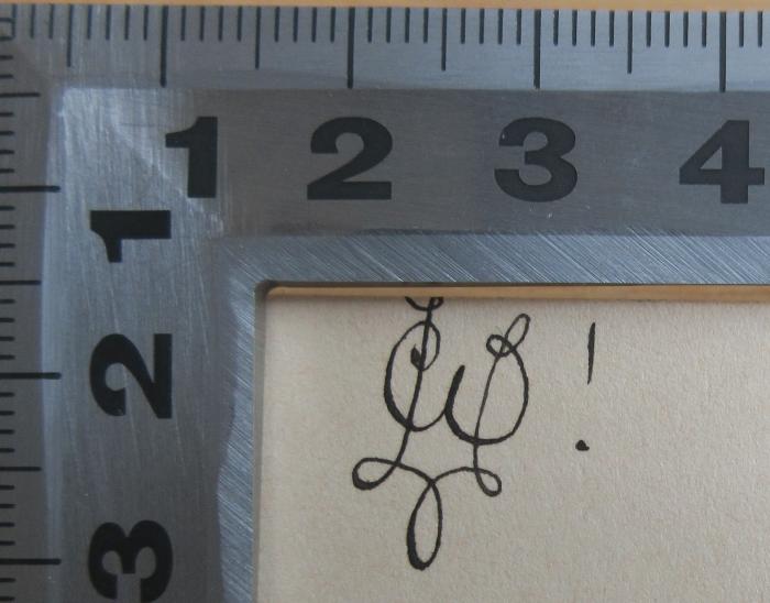 - (Leipziger Wingolf;Wingolfsbund), Von Hand: Emblem; 'FWL! [?] '. 
