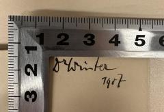 - (Winter, Dr. (?)), Von Hand: Name, Datum; 'Dr Winter
1907'. 