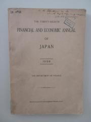 Ieb 158 : The Thirty-Eighth Financial and Economic Annual of Japan (1938)