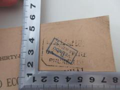 - (Société royale de géographie Bruxelles  ;Bibliothèque de la Société royale belge de géographie), Stempel: Ortsangabe, Berufsangabe/Titel/Branche; 'Société royale del géographie Bruxelles  '.  (Prototyp)