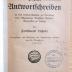 M 271 232 : Offenes Antwortschreiben an das Zentral-Komitee zur Berufung eines Allgemeinen Deutschen Arbeiter-Kongresses zu Leipzig  (1907)