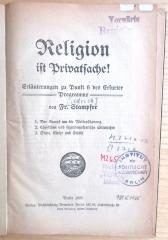 M 271a 134 : Religion ist Privatsache! (1905)