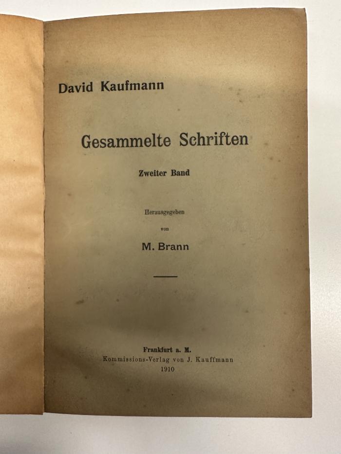 BD 1620 K21-2 : Gesammelte Schriften. 2 (1910)