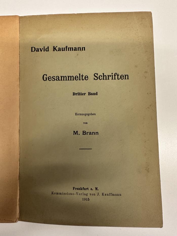 BD 1620 K21-3 : Gesammelte Schriften. 3 (1915)