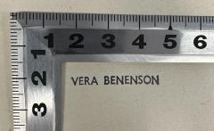 - (Benenson, Vera), Stempel: Name; 'VERA BENENSON'. 
