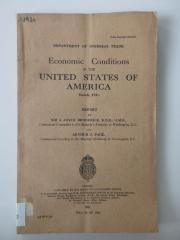 Icb 3292 : Economic Conditions in the United States of America (1931)
