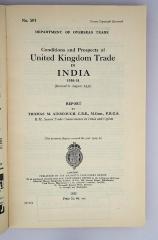 Ied 630 : Conditions and Prospects of United Kingdom Trade in India (1932)