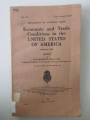 Icb 3292 : Economic and Trade Conditions in the United States of America (1933)