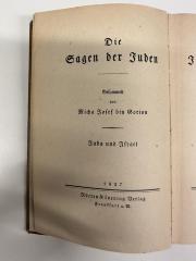 BD 3850 B612-5 : Die Sagen der Juden. [5], Juda und Israel (1927)