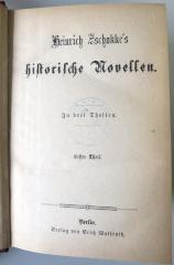 Z 6953 : Historische Novellen. In drei Theilen. (o. J.)
