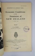 If 161 : Economic Conditions in the Dominion of New Zealand (1930)