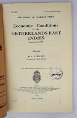 Ief 343 : Economic Conditions in the Netherlands East Indies (1932/1933/1936)