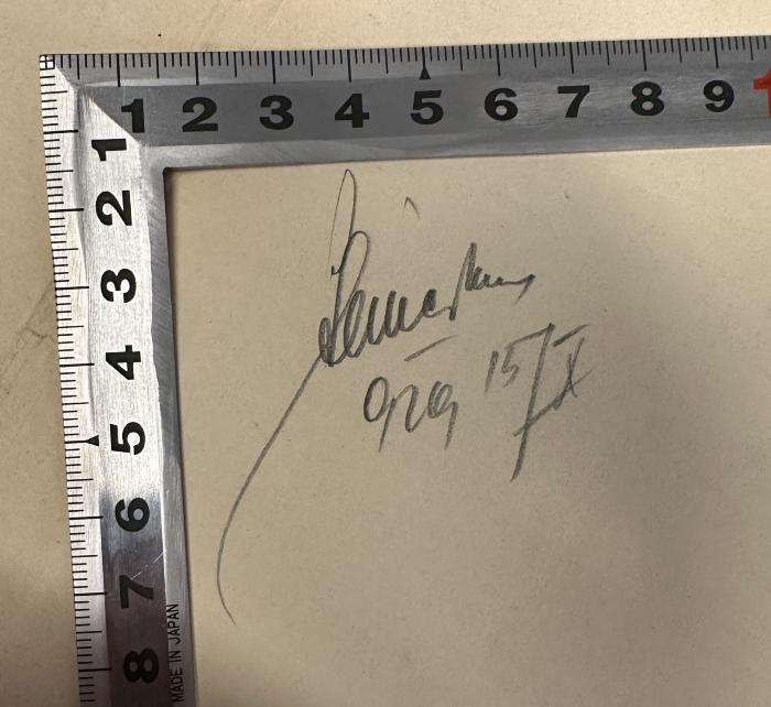 -, Von Hand: ; 'Reine[XX]
929 15/X'