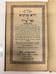 BD 4208 Y48 : פי׳ הר״א מגרמיזא על ספר יצירה : המיוחס לאאע״ה (1883)