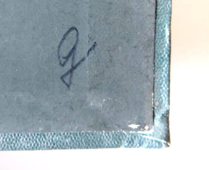 - (unbekannt), Von Hand: Zeichen; 'G'. 