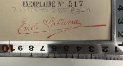- (Lafuma, Emile), Stempel: Name; 'Emile Lafuma'. 