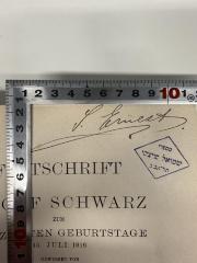 - (Ernest, S.), Von Hand: Autogramm; 'S. Ernest'. 