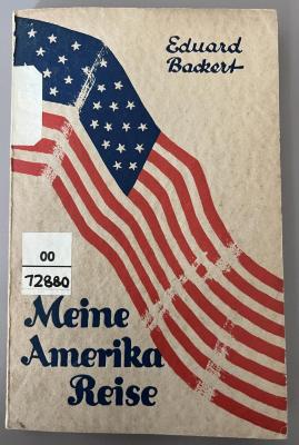 00/12880 : Meine Amerikareise (1926)