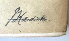 - (Haedicke, Gustav Dr. med.), Von Hand: Name; 'Dr Haedicke'. 