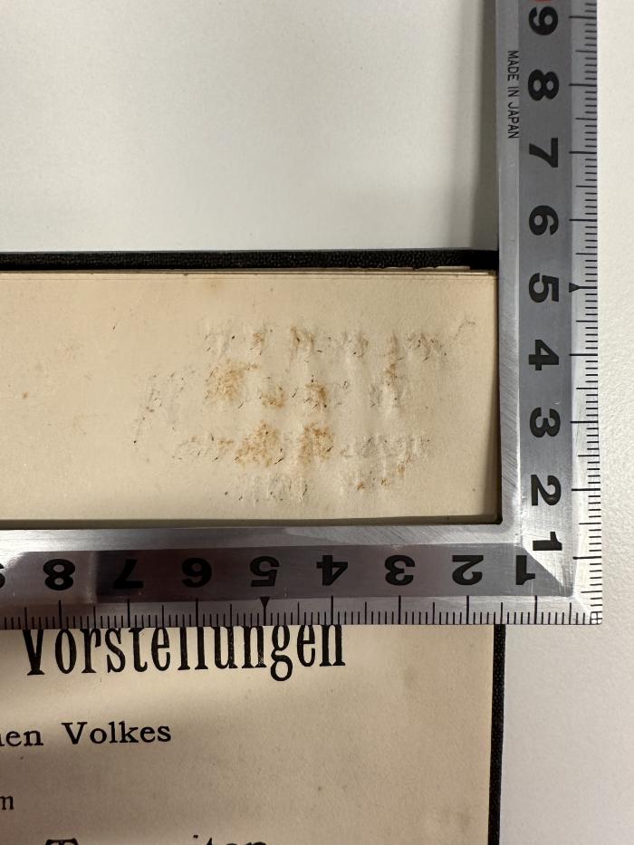 -, Tilgung: ; '[hebräische Text herausgekratzt]'