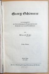 M 58 181-1-2 : Georg Schönerer; erster Band. 1873-1889.  (1938)