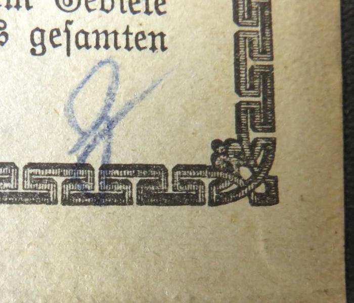 - (unbekannt), Von Hand: Zeichen; 'G'. 