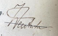 - (Wentzke, Hans), Von Hand: Name; 'Wentzke'. 