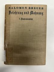 BD 6000 B846 B4-5 : Belehrung und Mahnung. 5, Deuteronomium (1936)