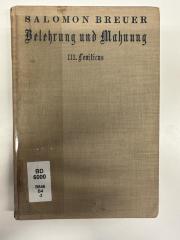BD 6000 B846 B4-3 : Belehrung und Mahnung. 3, Leviticus (1935)