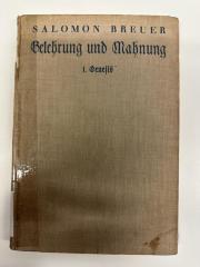 BD 6000 B846 B4-1 : Belehrung und Mahnung. 1, Genesis (1930)