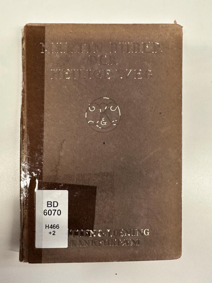BD 6070 H466+2 : Der heilige Weg (1919)