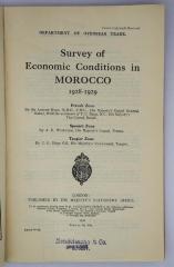 Id 1161 : Survey of Economic Conditions in Morocco (1930)