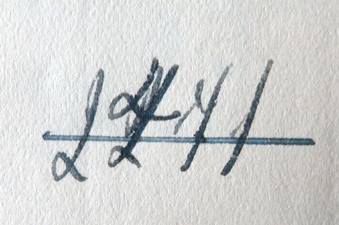 - (NSDAP-Gauarchiv und -museum Südhannover-Braunschweig), Von Hand: Signatur; '2471[?]'. 