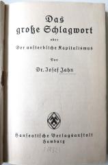 Wi 105/12 : Das große Schlagwort oder der unsterbliche Kapitalismus (1932)