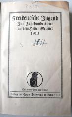 P 3384 : Freideutsche Jugend. Zur Jahrhundertfeier auf dem hohen Meißner 1913 (1913)
