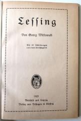 Lit 214 Les 8/17 : Lessing. (1921)