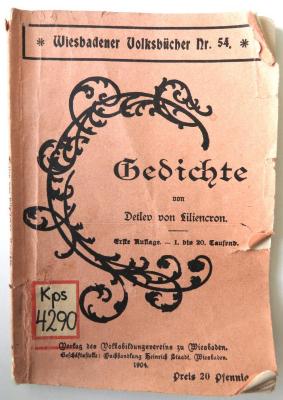 Kps 4290 : Gedichte. (1904)