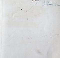 - (Schneider, Karl), Von Hand: Name, Ortsangabe; 'Karl Schneider / Hannover / [?]all in der [?]'. 
