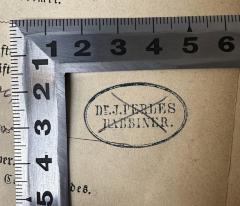 - (Perles, Dr. Joseph), Durchgestrichen: Name, Berufsangabe/Titel/Branche; 'Dr. J. Perles
Rabbiner'.  (Prototyp)