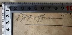 - (Hoffmann, L. H.), Von Hand: Name; 'L H Hoffmann'. 