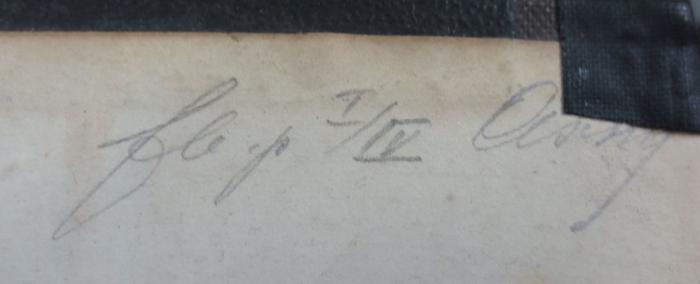 XV 374 c 1.2: Dr. Karl Schmidt's Geschichte der Pädagogik : dargestellt in weltgeschichtlicher Entwicklung und im organischen Zusammenhange mit dem Culturleben der Völker (1873);- (unbekannt), Von Hand: Nummer, Notiz; 'fle .p 7/IV Aseng.'. 