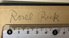 - (Bick, Rosel), Von Hand: Name; 'Rosel Bick'. 