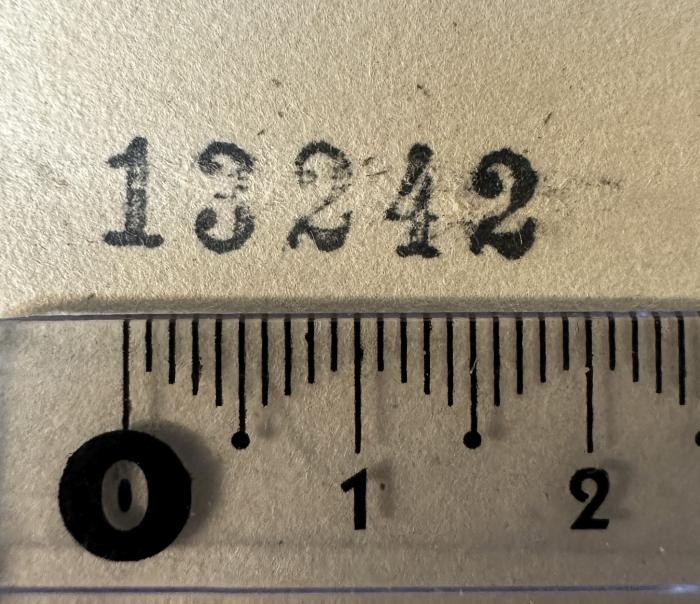 -, Stempel: Nummer; '13242'