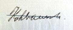 - (Kohlrausch, Ernst), Von Hand: Name; 'Kohlrausch.'. 