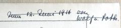 - (Wolf u. Lotte), Von Hand: Widmung; 'zum 12. Juni 1916 von / Wolf u. Lotte.'. 
