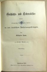 G 3393 : Geschichts- und Lebensbilder aus der Erneuerung des religiösen Lebens in den deutschen Befreiungskriegen. (1893)