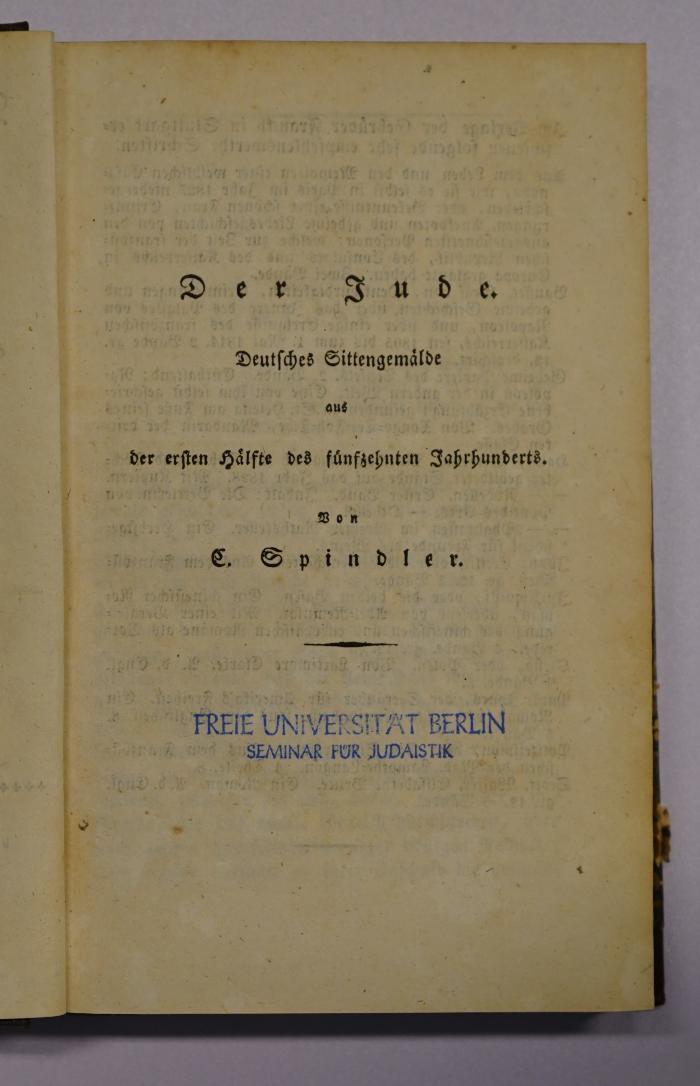 GB M 3668 : Der Jude. 3 (1827)