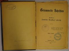 GB M 3677 : Gesammelte Schriften. 1 (1902)