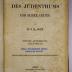 GB M 3764 : Geschichte des Judenthums und seiner Secten. 2, 4. u. 5. Buch (1858)