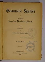 GB M 3678 : Gesammelte Schriften. 2 (1904)